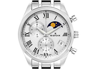 AUTHENTIC EDOX LES VAUBERTS Moonphase Chronograph ***SPECIAL PRICE*** High-End Switzerland Elegant Watch