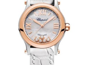 AUTHENTIC CHOPARD HAPPY SPORT AUTOMATIC W/Diamonds High-End Rose Gold Luxurious Luxury watch