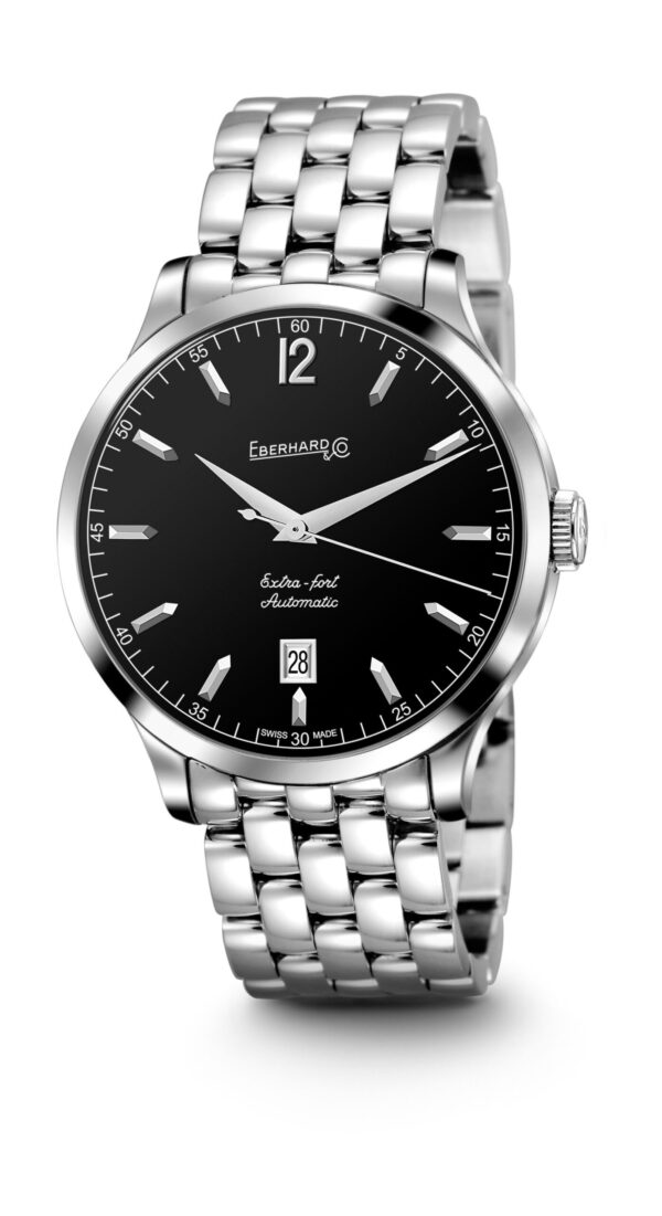 Authentic EBERHARD Men 40 mm Stainless Steel Luxurious Wristwatch  - Sapphire Glass - EBERHARD