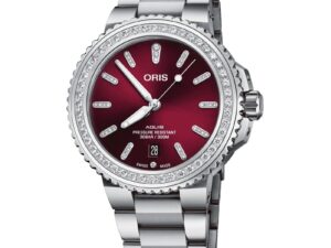 AUTHENTIC ORIS AQUIS DATE DIAMONDS High-End SS Bracelet Luxurious Luxury watch