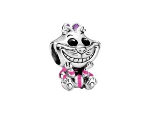 AUTHENTIC PANDORA CHARMS DISNEY COLLECTION ALICE IN WONDERLAND CHESHIRE CAT Silver 925Â° Elegant Jewelry