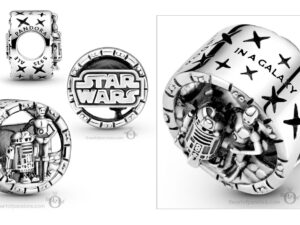 AUTHENTIC PANDORA CHARMS STAR WARS COLLECTION R2D2 Silver 925Â° Designer Jewelry