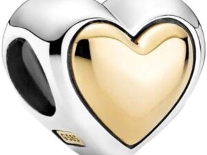 AUTHENTIC PANDORA CHARMS DOMED GOLDEN HEART THAILAND Exclusive Jewelry