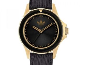 Authentic ADIDAS Men 44 mm SS IP Gold Quartz Designer Wristwatch  – ADIDAS