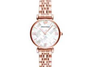 AUTHENTIC EMPORIO ARMANI SS PVD Rose gold Elegant Watch