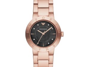 AUTHENTIC EMPORIO ARMANI GRETA SS IP Rose Gold Sophisticated Watch