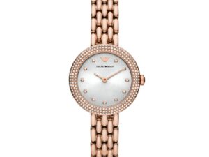 AUTHENTIC EMPORIO ARMANI ROSA SS IP Rose Gold Elegant Watch