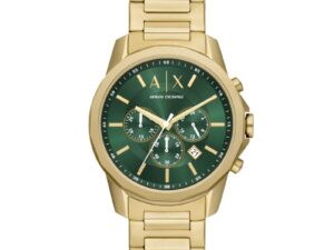 AUTHENTIC A|X ARMANI EXCHANGE BANKS SS IP Gold High-End Watch