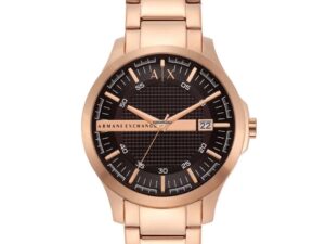 AUTHENTIC A|X ARMANI EXCHANGE HAMPTON SS IP Rose Gold Exclusive Watch