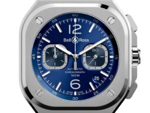 Authentic BELL & ROSS Men 42 mm Stainless Steel Luxurious Wristwatch  – Sapphire Glass – BELL & ROSS