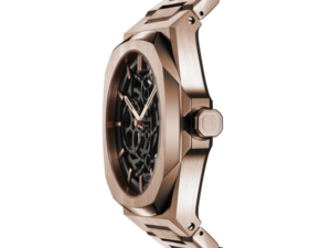 AUTHENTIC D1 MILANO SKELETON BRACELET ROSE GOLD Automatic Premium Sapphire Designer Watch