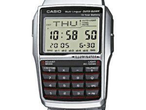 Authentic CASIO DATABANK CALCULATOR STEEL Multifunction Sophisticated High-end watch