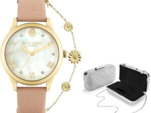 AUTHENTIC DAISY DIXON LILY #8 + CLUTCH BAG Special Pack Women Top Quality Watch