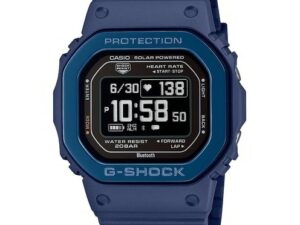 AUTHENTIC CASIO G-SHOCK G-SQUAD THE ORIGIN Blue w. Metal bezel HEART RATE SERIE Resin Elegant Watch