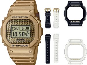 AUTHENTIC CASIO G-SHOCK THE ORIGIN GOLD CHAIN Limited Edt. Special Pack + Extra straps Bezels ***SPECIAL PRICE*** Quartz High-End Watch