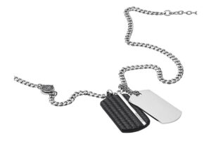 AUTHENTIC DIESEL JEWELS DOOUBLE DOGTAGS Men Elegant Bijoux