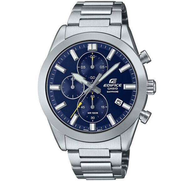 Authentic CASIO EDIFICE Men 41 mm Stainless Steel Quartz Elegant Wristwatch  - Sapphire Glass - CASIO EDIFICE