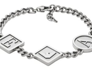 AUTHENTIC EMPORIO ARMANI JEWELS STATION CHAIN Men Designer Bijoux