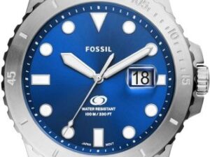 Authentic FOSSIL BLUE DIVE Stainless Steel Elegant High-end watch