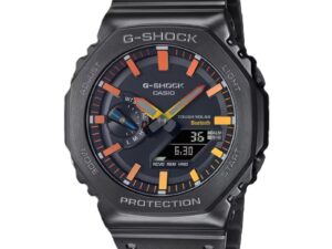 AUTHENTIC CASIO G-SHOCK OAK FULL METAL BLACK POLYCHROMATIC ACCENTS SERIE Premium SS IP Black Designer Watch