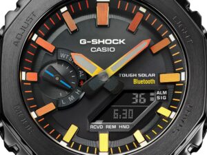 AUTHENTIC CASIO G-SHOCK OAK FULL METAL BLACK POLYCHROMATIC ACCENTS SERIE Premium SS IP Black Designer Watch