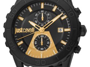 AUTHENTIC JUST CAVALLI TIME SS IP Black Designer Watch