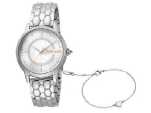 AUTHENTIC JUST CAVALLI TIME EMOZIONI Special Pack + Bracelet Mineral Premium Watch