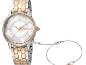 AUTHENTIC JUST CAVALLI TIME EMOZIONI Special Pack + Bracelet Mineral Sophisticated Watch