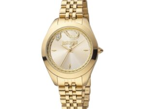 AUTHENTIC JUST CAVALLI TIME SS IP Gold Elegant Watch