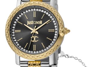 AUTHENTIC JUST CAVALLI TIME GLAM CHIC Special Pack + Bracelet 32 mm Elegant Watch