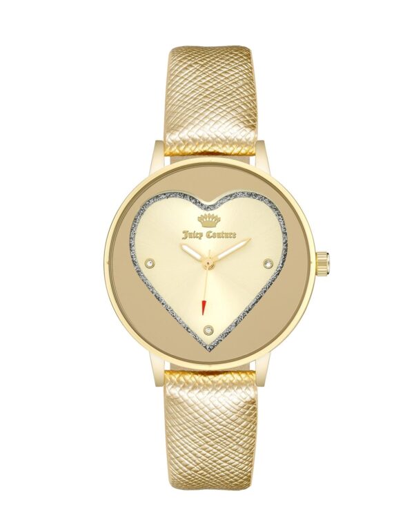 Authentic JUICY COUTURE Women SS IP Gold Quartz Designer Watch  - JUICY COUTURE