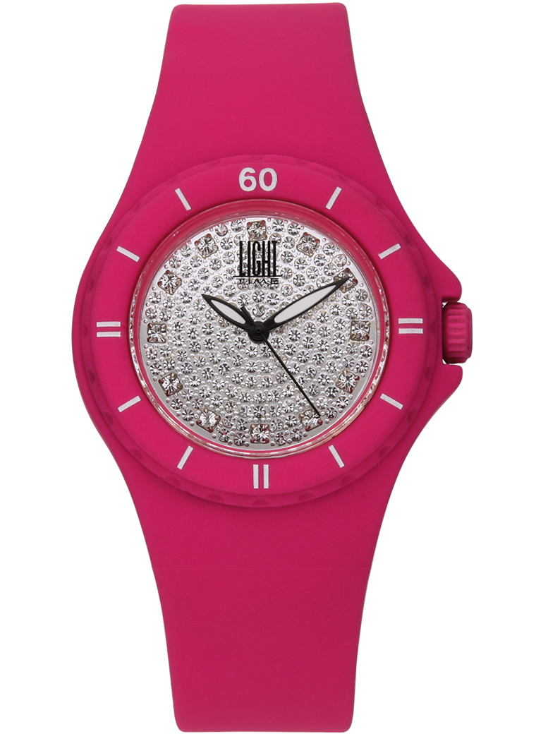 Authentic LIGHT TIME SILICON STRASS Polycarbonate Sophisticated High-end watch - Women LIGHT TIME - 3 ATM - Lacantus Store