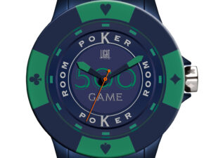 AUTHENTIC LIGHT TIME POKER – Blue / Green Polycarbonate Designer Watch