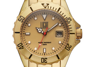 AUTHENTIC LIGHT TIME DIVER GOLD ALUMINIUM Men Elegant Watch