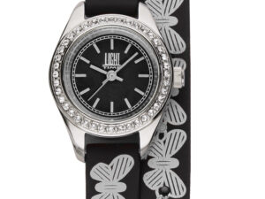 AUTHENTIC LIGHT TIME ROCOCO – Black Strass 23 mm Designer Watch