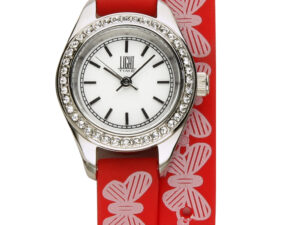 AUTHENTIC LIGHT TIME ROCOCO – Red Strass Women Designer Watch