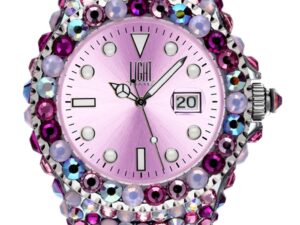 AUTHENTIC LIGHT TIME MEDITERRANEO – Full Strass / Pink Quartz Premium Watch