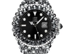 AUTHENTIC LIGHT TIME MEDITERRANEO – Full Strass / Black Data Elegant Watch