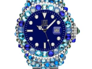 AUTHENTIC LIGHT TIME MEDITERRANEO – Full Strass / Blue Quartz Exclusive Watch