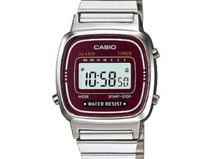 Authentic CASIO VINTAGE MINI Steel Bordeuax Multifunction High-End High-end watch