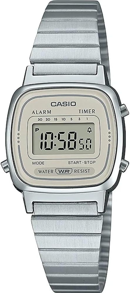 Authentic CASIO VINTAGE MINI Steel Cream Mineral Premium High-end watch - Women CASIO - 25 mm - Lacantus Store