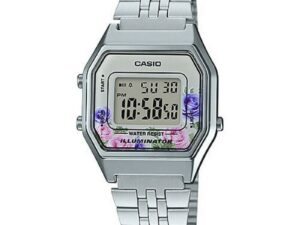 Authentic CASIO VINTAGE LADY STEEL FLOWERS SS Bracelet Top Quality High-end watch