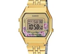 Authentic CASIO VINTAGE LADY GOLD FLOWERS Resin Designer High-end watch