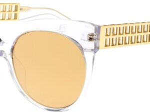 Authentic LINDA FARROW SUNGLASSES High-end Eyewear  – LINDA FARROW LINDA FARROW 388 CLEAR YELLOW GOLD