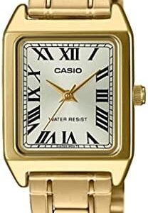 Authentic CASIO COLLECTION LADY SQUARE Metal Alloy Only Time Premium High-end watch