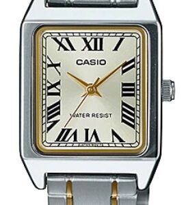 Authentic CASIO COLLECTION LADY SQUARE Metal Alloy Only Time Elegant High-end watch