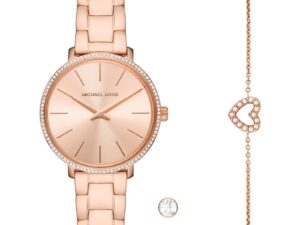 AUTHENTIC MICHAEL KORS PYPER Special Pack (watch-bracelet-earrings) Women Elegant