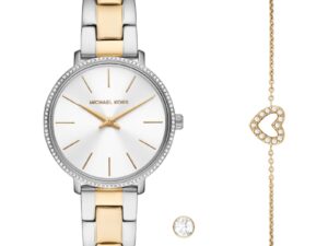 AUTHENTIC MICHAEL KORS PYPER Special Pack + Bracelet Earrings Quartz Top Quality Watch