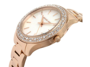 AUTHENTIC MICHAEL KORS LILIANE SS IP Rose Gold Sophisticated Watch