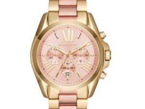 AUTHENTIC MICHAEL KORS BRADSHAW SS IP Rose Gold Designer Watch